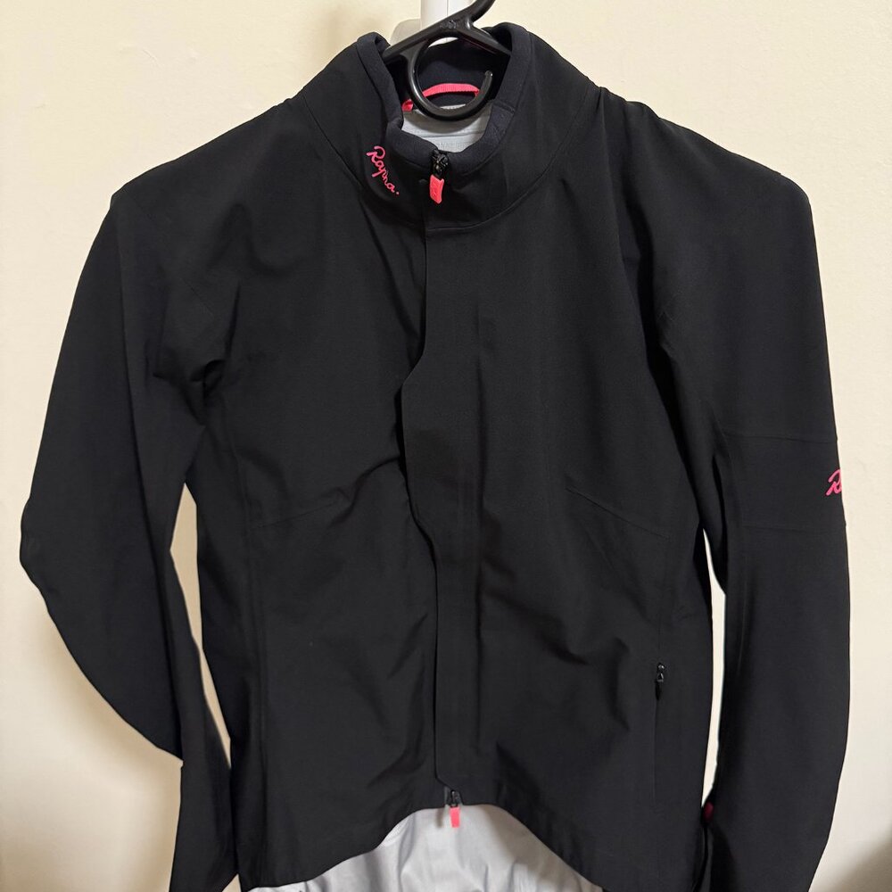 Rapha Black Women's Cycling Jacket with Pink Accents